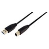 Kabelis USB LogiLink USB-A - USB-B 2 m Juodas (CU0024)