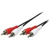 LogiLink Audiokabel 2x Cinch -> 2x Cinch St / St 5,00m bk