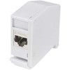 LogiLink LogiLink Hutschienenadapter m.Cat.6A-Kupplung,2xRJ45-Buchse