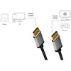 LogiLink DisplayPort 1.2 M/M 3.0m juoda-pilka