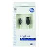 LogiLink micro USB 1.8m balta ir/juoda