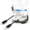 LOGILINK CU0157 LOGILINK - USB-A 2.0 kabelis USB-A kištukas iki USB-C kištukas, juodas, 1m