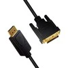 LOGILINK CV0130 LOGILINK - DisplayPort į DVI laidas, juodas, 1m