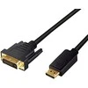 LOGILINK CV0130 LOGILINK - DisplayPort į DVI laidas, juodas, 1m
