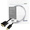 LOGILINK CV0130 LOGILINK - DisplayPort į DVI laidas, juodas, 1m