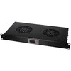 LogiLink Rack acc Logilink Ventiliatorius su termostatu juoda