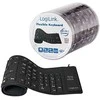 Logilink | Flexible waterproof Klaviatūra USB + PS/2 | ID0019A | Lanksti klaviatūra | su laidu | DE | Juodas