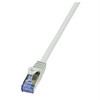 LogiLink kat.6a S/FTP 3.0m pilka pozłacaninė antgaliai