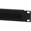 LogiLink 19" Kabeldurchführung Logilink 1U mit Bürsteneinsatz, schw. - ORCEB1B