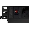 LogiLink PDU8C02 19 PDU 8x CEE 7/3 lizdas + 2 x USB, su apsauga nuo perkrovos