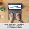 „Logitech Folio Touch IT-Layout“, skirta „Apple 11 iPad Pro“ (1G/2G), grafito spalvos