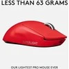 Belaidė žaidimų pelė Logitech G PRO X SUPERLIGHT, raudona