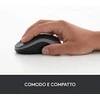 Bevielė pelė Logitech M185 pilka