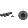 Logitech MeetUp kameros išplėtimo mikrofonas  Plug-ir-play, Bluetooth, Juodas