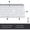 Logitech MK470 Slim Wireless Combo, belaidė klaviatūra ir pelė, DE išdėstymas, Balta