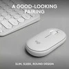 Klaviatūra ir pelė Logitech Pebble 2 Combo, baltos spalvos