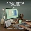 Klaviatūra ir pelė Logitech Pebble 2 Combo, baltos spalvos
