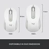 LOGITECH Signature M650 verslui Pelė wireless Bluetooth 2.4 GHz Bolt USB receiver off-baltas