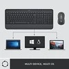 Klaviatūra „Logitech“ klaviatūros ir pelės rinkinys MK650 - grafito spalvos