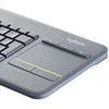 Belaidė klaviatūra Logitech K400 Plus su jutikliniu kilimėliu, DE išdėstymas, Juoda