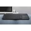 Belaidė klaviatūra Logitech K400 Plus su jutikliniu kilimėliu, DE išdėstymas, Juoda