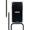 Lookabe Telefono dėklas su dirželiu iPhone X/Xs, auksinės ir juodos spalvos