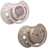 LOVI silikoninis dinaminis čiulptukas HEY GIRL, 0-3m, 2 vnt, ruda, 22/885girl