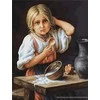 luca S Skaičiuojamas kryželiu rinkinys Valstietė 34x44 cm SB515