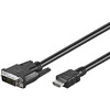 „Goobay“ GB DVI-D-HDMI KABLELIS 3M, DVI-D SINGLE-LINK 18+1 PIN, (BURK)
