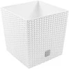 Prosperplast Vazonas RATO Baltas, 32x32 cm
