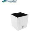 Prosperplast Vazonas RATO Baltas, 32x32 cm