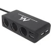MACLEAN MCE117 Maclean MCE117 MultiPort automobilinis įkroviklis 3x12V žiebtuvėlis 2xUSB