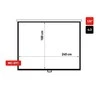 Projektoriaus ekranas Maclean MC-591 (Wall, rankinis pull down, 4:3)