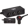 MACLEAN MCE117 Maclean MCE117 MultiPort automobilinis įkroviklis 3x12V žiebtuvėlis 2xUSB