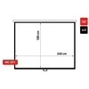 Projektoriaus ekranas Maclean MC-591 (Wall, rankinis pull down, 4:3)