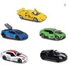 SIMBA Rinkinys 5 metalinės transporto priemonės Lenktyniniai automobiliai Italian Springs Svajonių automobiliai Alfa Romeo Lamborghini kaip dovana