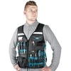 Makita Darbinė liemenė su reguliuojamais skyriais įrankiams. E-15609