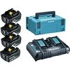 Makita Akumuliatorių ir dvigubo kroviklio komplektas LXT® 198091-4 18V • BL1860B x4 • DC18RD • LXT®