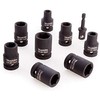 Makita B-54645 Sukimo antgalių komplektas 9 vnt. 1/2" (adapter 1/4",8,10,12,13,14,15,17,18), CR-MO