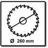 Makita T.C.T. pjūklas EFFICUT 260X2.15X30mm 10° T80 B-67240 T.C.T • 260 x30 mm • T80 • 10° • Medienai