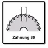 Makita T.C.T. pjūklas EFFICUT 260X2.15X30mm 10° T80 B-67240 T.C.T • 260 x30 mm • T80 • 10° • Medienai