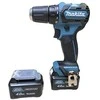 Makita DF332 suktuvas su 4.0 Ah akumuliatoriais ir metaliniu laikikliu