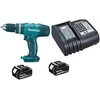 MAKITA smūginis suktuvas gręžtuvas DHP453SFE, 18V 2x3.0Ah 42/27Nm
