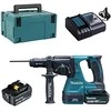 Makita DHR243RTJ Akumuliatorinis perforatorius 18 V 2x 5,0 Ah Li-ion, SDS-PLUS 2,0 J, 3,3kg LED, greitai pakeičiamas grąžto griebtuvas, BL-motor, MAKPACK