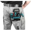 Makita Sutvirtintas 3-jų skyrių įrankių dėklas su tvirtinimu plaktukui. Kabinamas prie diržo. E-15285