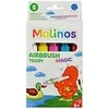 Malinos Malinos Airbrush Pens Magic Teddy 5 spalvos + trafaretas 5+