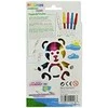 Malinos Malinos Airbrush Pens Magic Teddy 5 spalvos + trafaretas 5+