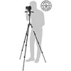 „Manfrotto Befree 3W“ tiesioginio įjungimo svirtis