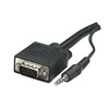 Manhattan Manheteno 10 m SVGA garso kabelis VGA (D-Sub) + 3,5 mm Juoda