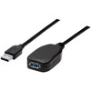 StarTech Manhattan 5m USB 3.0 USB kabelis 3.2 Gen 1 (3.1 Gen 1) USB A Juoda
